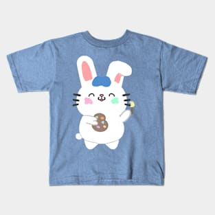 Artist bunny Kids T-Shirt